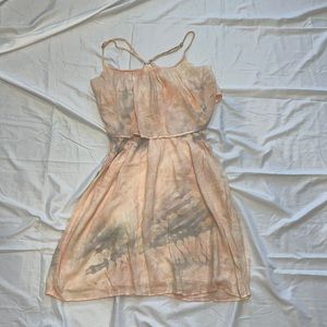 Light Wash Tie Dye Dress